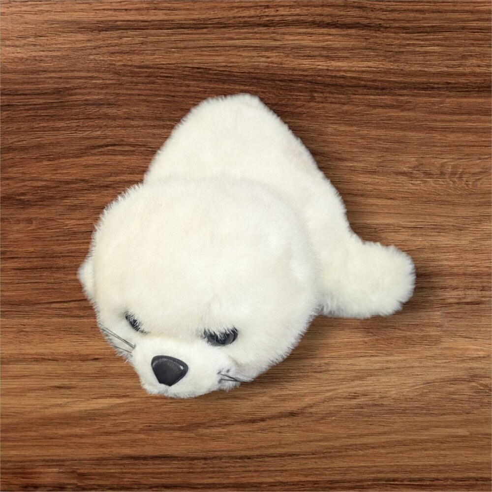 Furhead Collection Snow Furries White Harp Seal Pup Plush Stuffed Animal 12 Inch